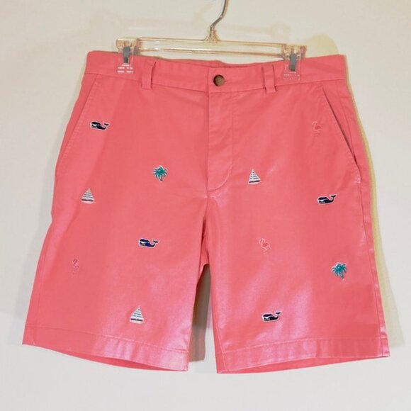 Vineyard Vines Other - Vineyard Vines By Shep & Ian Men Embroidered Shorts Breaker Short Pockets SZ 32